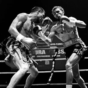 Oualid Belaoura en combat